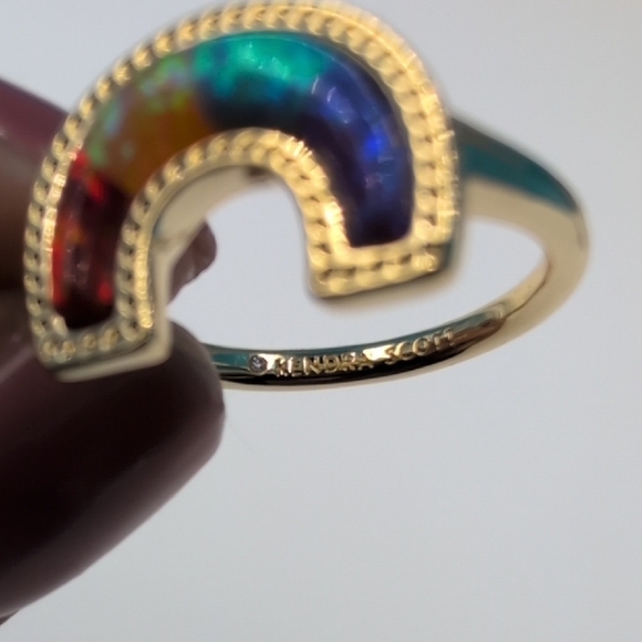 Kendra Scott Red and Blue Rainbow Pride Ring - Picture 6 of 8